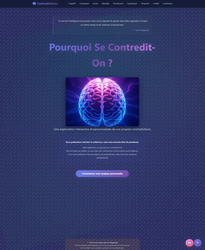 Aperçu Mes contradictions